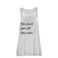 thumbnail image 1 of Thread Tank Life Goal Pet All The Cats Women's Fashion Sleeveless Flowy Racerback Tank Top Sport Grey Small, 1 of 5