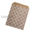 thumbnail image 3 of 50 bolsas de papel Kraft para caramelos, galletas, palomitas de maíz, bolsas de embalaje con puntos ondulados de color marrón y blanco, herramientas de repostería, suministros para fiestas de bodas, 3 of 5