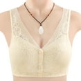 thumbnail image 2 of B91xZ Soutien-Gorge à Bretelles Réglables Col Rond Grande Taille Mode Dentelle Sans Doublure avec Armature, Kaki 5TG, 2 of 4