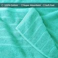 thumbnail image 4 of Casa Platino Bath Sheet 4 Pack - Soft & Absorbent Bath Sheet Towels, Quick Dry Large Bath Towels, Ideal for Freshening Up After Workouts - Aqua Sky, 4 of 6