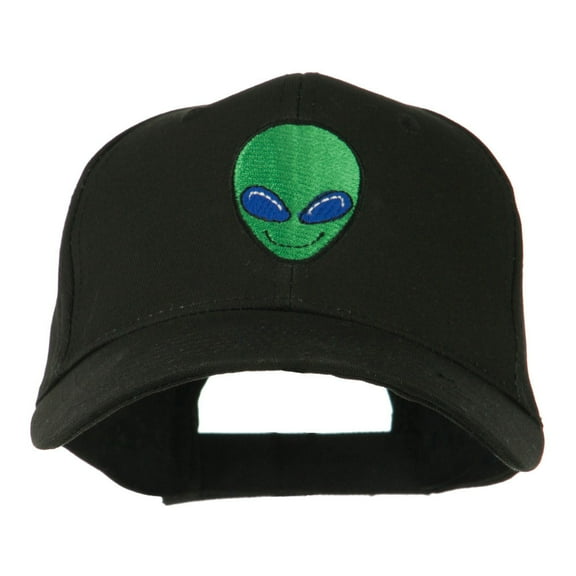 Smile Alien Embroidery Cap - Black OSFM