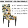thumbnail image 2 of Village Truck Chair Covers for Dining Room Set of 4, Washable Spandex Parsons Slipcovers, Removable Kitchen Chair Cover, Stretch Seat Protector for Home Party Hotel, 2 of 6