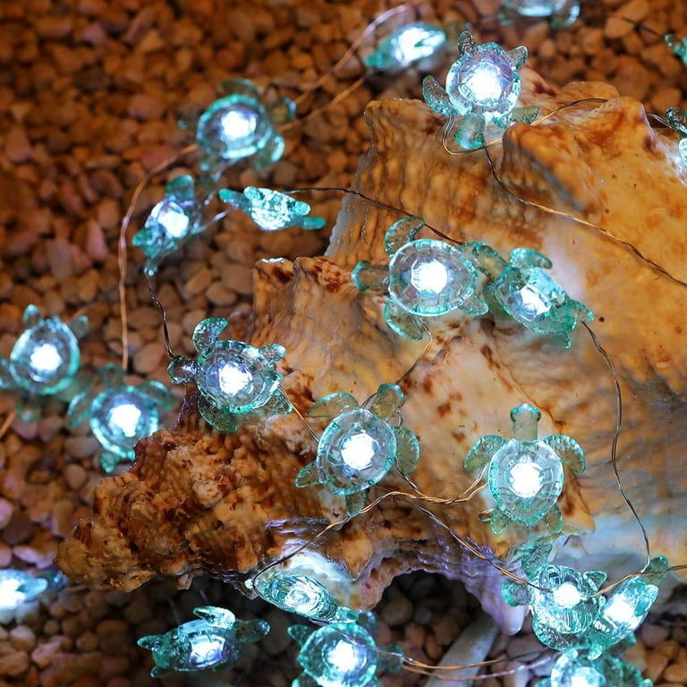 131Ft String Lights, Theme Float Lights for Ocean Themed Decor, Fishing  Fairy Lights Adding Flare of Coast Room Decor, for Teen Girls&Boy (Turtle)  