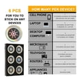 thumbnail image 4 of Phone  Sticker, E M F  Shield Stickers 6pcs, 4 of 7