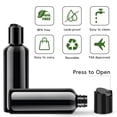 thumbnail image 3 of HYOWUIER10 Pack 3.4 oz Black Travel Bottles for Toiletries TSA Approved Leakproof Travel Size Containers Empty Small Plastic Shampoo Lotion Bottles with Labels, 3 of 14