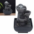 thumbnail image 1 of LED Tabletop Waterfall Flowing Water Fountain for Home Office Decor - Relaxing and Soothing Resin Landscape Decoration, 1 of 7