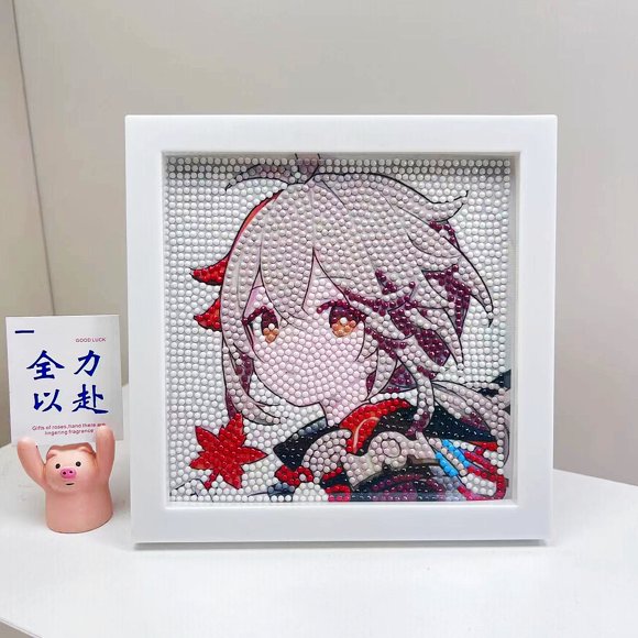 YIXINGCHEN Cute Anime 5D Diamond Drawing Kits, Gem Arts & Crafts Supplies with Frames, Cartoon Painting with Diamond, DIY Paint Supplies for Kid(Kumi) A1121-135