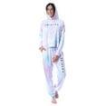 thumbnail image 4 of Friends TV Show Logo Tie Dye Womens' Pajama Loungewear Hooded Jogger Set, 4 of 6