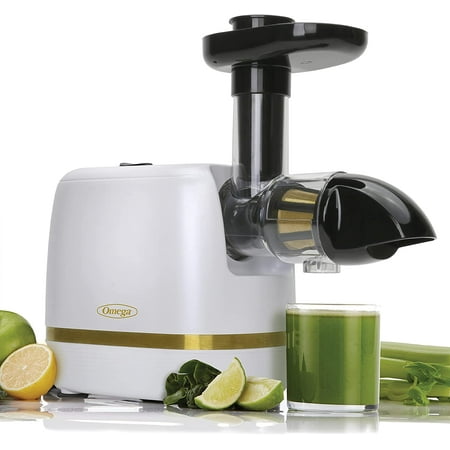 

GUVSOETS Cold Press 365 Juicer Slow Masticating Extractor Creates Delicious Fruit Vegetable and Leafy Green High Juice Yield and Preserves Nutritional Value 150-Watt White