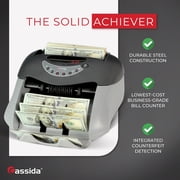 Cassida Tiger UV Bill Counter with Counterfeit Detection, 1300 Bills/Minute, Grey