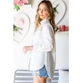 thumbnail image 2 of ABPHQTO Blusa de manga ancha con cuello en V y muesca de leopardo para mujer, 2 of 5