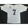 thumbnail image 2 of Washington Huskies Brock Huard Autographed White Jersey "Go Huskies!" 1997 Jeep Aloha Bowl Beckett BAS QR #BS30294, 2 of 5