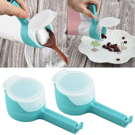 

MIARHB 2 Piece Food Bag Sealing Clip Food Storage Sealing Clip With Pour Spout Kitchen Chip Bag Clip Plas