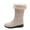 Beige Boots for Women, variant on Faux Fur Trim Snow Boots Women Suede Upper Winter Warm Walking Booties Beige 42