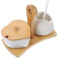 thumbnail image 1 of FUTUREORYY Creamer and Sugar Set for Restaurant Use with Round Ceramic Material 1 Set, 1 of 7