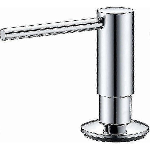 2025, Mizzo Govaro Style Soap Dispenser Featuring 360-Degree Swivel Spout - Ideal Refillable Liquid Soap Dispenser for Kitchen Sink - Chrome)