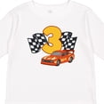 thumbnail image 4 of Inktastic Number Three Race Car Boys or Girls Long Sleeve Toddler T-Shirt, 4 of 5