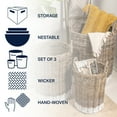 thumbnail image 3 of happimess Ternion Cottage Hand-Woven Rattan Nesting Baskets with Handles, Kubu Gray/White (Set of 3), BSK1000A-3SET, 3 of 9