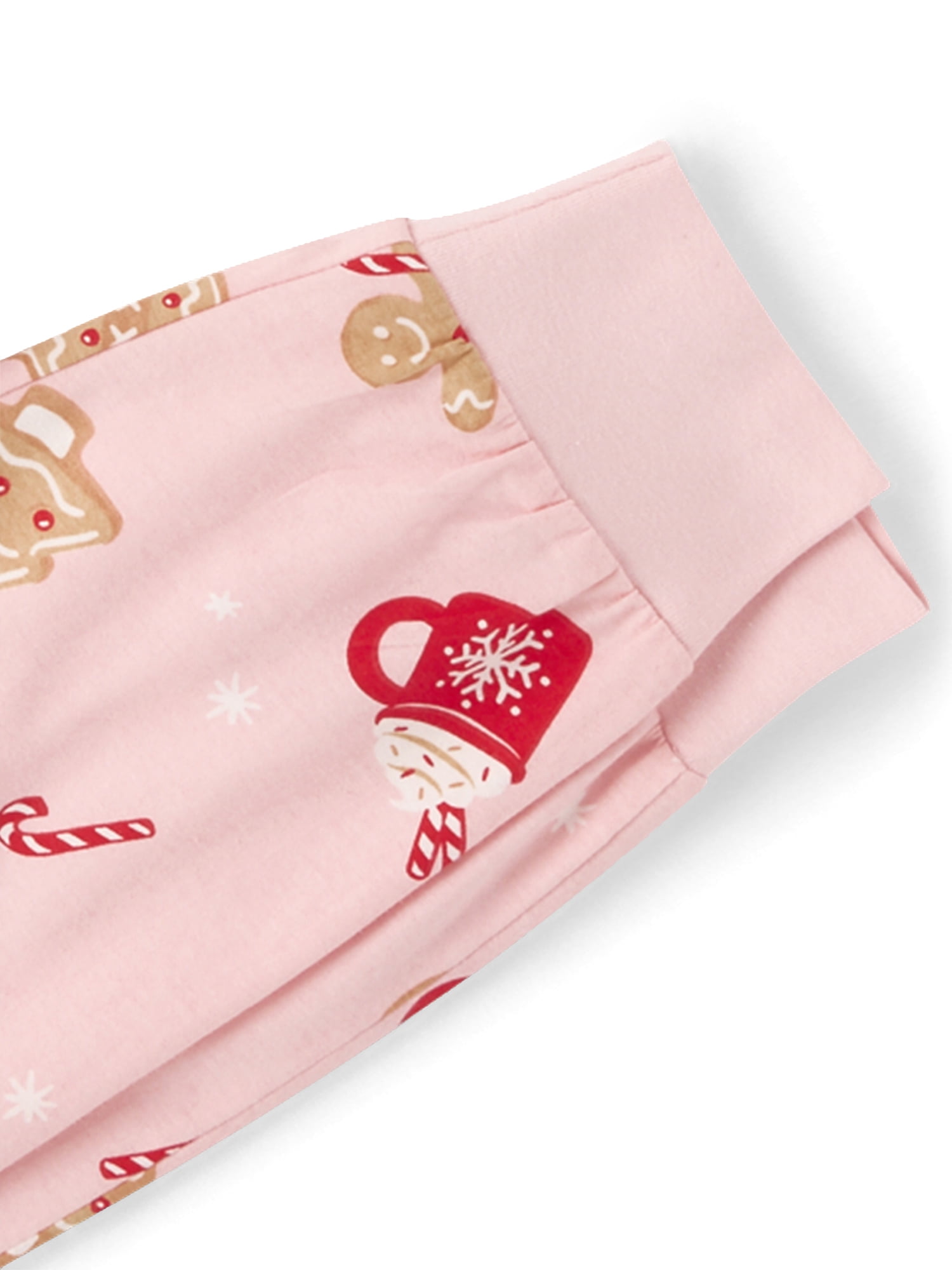 The Children's Place Women's Christmas Long Sleeve Gingerbread Cotton Henley PJs, Sizes XS-XXXL