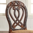 thumbnail image 4 of Furniture of America Madison Wood Padded Dining Chair in Cherry (Set of 2), 4 of 5