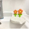thumbnail image 3 of 1pc Creative Cute Soap Dish, Flower Decor Soap Tray, Self Draining Soap Holder, Soap Rack For Bathroom, Multifunctional Soap Storage Rack, Bathroom Accessories, Home Decor, 3 of 5