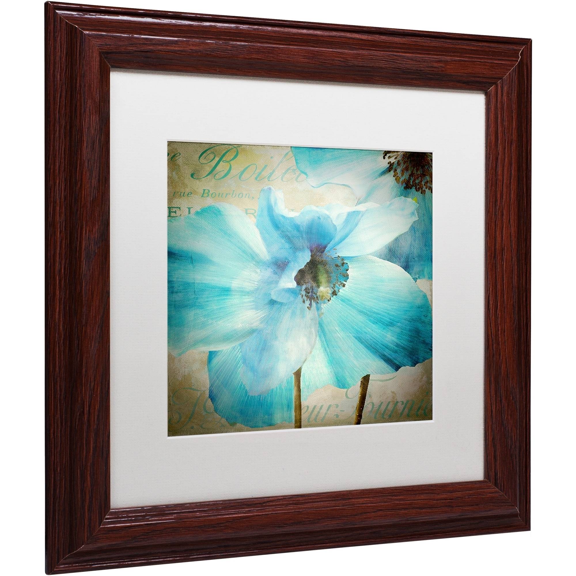 Trademark Fine Art "Himalayan Blue II" Canvas Art by Color Bakery White Matte, Wood Frame