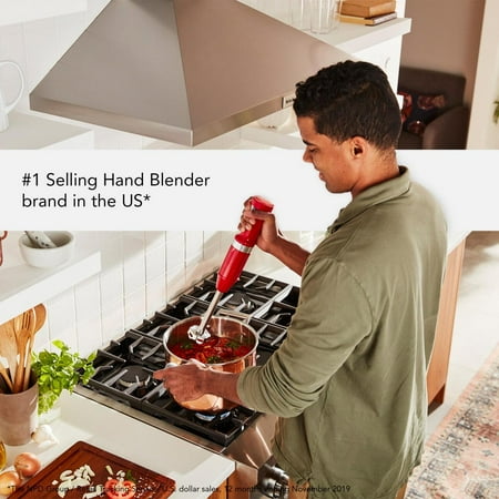 KitchenAid - Cordless Variable Speed Hand Blender - Passion Red