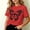 Red, variant on ATOGUTA Cute Shirts For Girls Graphic Tees Short Sleeve Tshirts Crewneck Cute Summer Casual Basic Tops for Kids Teen Size 2T-12, Yellow