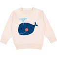 thumbnail image 2 of Inktastic Whale Cute Blue Toddler Sweatshirt, 2 of 4