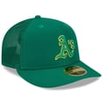 thumbnail image 3 of Men's New Era Green Athletics 2023 Batting Practice 59FIFTY Fitted Hat, 3 of 6
