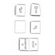 thumbnail image 3 of Moldura de aleación de aluminio, 5 piezas Botón de modo de conducción Decoración del botón de modo de conducción Moldura del botón de modo de conducción Artesanía excepcional, 3 of 9