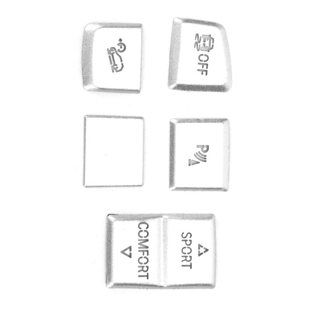 Couvercle de Bouton de Mode de Conduite, 5pcs Conduite Mode Bouton Voiture Décoration Intérieure Mode de Conduite Bouton Autocollant Design Rationalisé