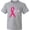 Athletic Heather, variant on Inktastic Faith Over Fear Breast Cancer Awareness with Pink Ribbon Youth T-Shirt
