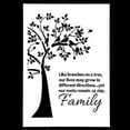 thumbnail image 2 of DIY Decorative Stencil Template for Painting on Walls Furniture Crafts, Family Tree (A3 Size), 2 of 4