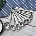 thumbnail image 3 of 10 Pieces Measuring Spoons Coffee Milk Powder Teaspoons Teaspoons Food Food Scale Scoops Kitchen Baking Tools, 430 Stainless Steel, 3 of 7
