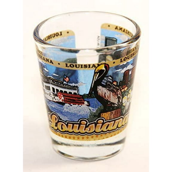 Louisiana State Wraparound Shot Glass
