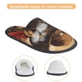 thumbnail image 3 of Fotbe Western French Bulldog Cowboy Pantuflas Peludas para Mujer con Estampado, Zapatillas de Peluche, Zapatos de Invierno para Casa, Uso Interior y Exterior-Medium, 3 of 8