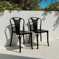 thumbnail image 4 of Ilios Innova | Set de 4 Sillas Bitsrot de Polipropileno Negro, Diseño Minimalista con Acabado Textura Madera, Sillas Apilables para Comedor, Jardín, Restaurante o Cafetería, Resistentes y Ergonómicas, 4 of 9
