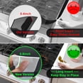thumbnail image 2 of Silicone Stove Counter Gap Cover Kitchen Counter Gap Filler by 25" Long Gap Filler Sealing Spills Between Kitchen Appliances Washing Machine and Stovetop, Set of 2 (White), 2 of 17
