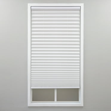 Regal Living Cordless Light Filtering Polyester Pleated Shades, White - 44 in. W x 64 in. L