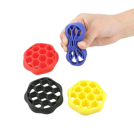2 3/4" diam. Bright Color Honeycomb Fidget Stress Toys - 12 Pieces