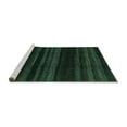 thumbnail image 2 of Ahgly Company Machine Washable Indoor Square Abstract Turquoise Blue Modern Area Rugs, 3' Square, 2 of 4