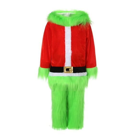Disfraz infantil FEIBEL Green Furry Monster Christmas Set 2-3 Y