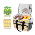 thumbnail image 2 of FORMRS Insulated Cooler Bag 24 Cans Capacity Soft Leakproof Lunch Box with Side Pockets, White Stars Pattern, 2 of 7