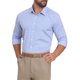 thumbnail image 4 of CAMISAS DE NEGOCIO DE MANGA LARGA PARA HOMBRES CON PATRÓN A CUADROS XL AZUL GRIS, 4 of 5