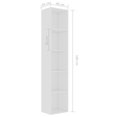 thumbnail image 4 of vidaXL Book Cabinet White 40x30x189 cm Engineered Wood, 4 of 5