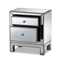 thumbnail image 4 of Baxton Studio Fadri Contemporary Glam and Luxe Mirrored 2-Drawer End Table, 4 of 8
