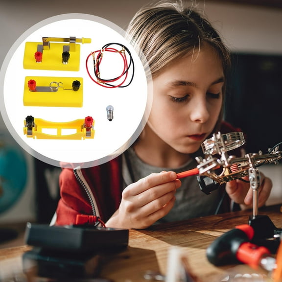NIAIZEK Circuit Learning Kit for Educators, 5 Pieces Basic Electronics Teaching Tools, Simple Circuit Model Set for Students