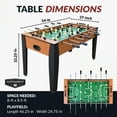 thumbnail image 2 of Hathaway Hurricane Foosball Table, 54-in, Light Cherry Finish, 2 of 7