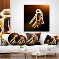 thumbnail image 4 of Designart Moonwalker in Dance Style - Modern Portrait Throw Pillow - 16x16, 4 of 5